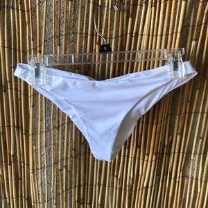 Beach Bunny White Bikini Bottoms
